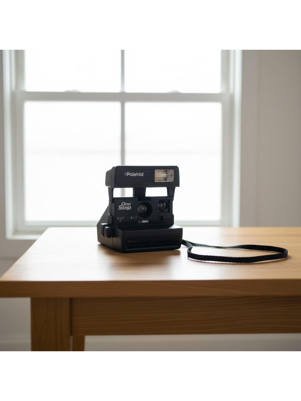 Polaroid OneStep Instant Camera Black 600 Film Folding Vintage Retro Collectible